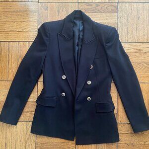 Black Shoulder Pad Blazer